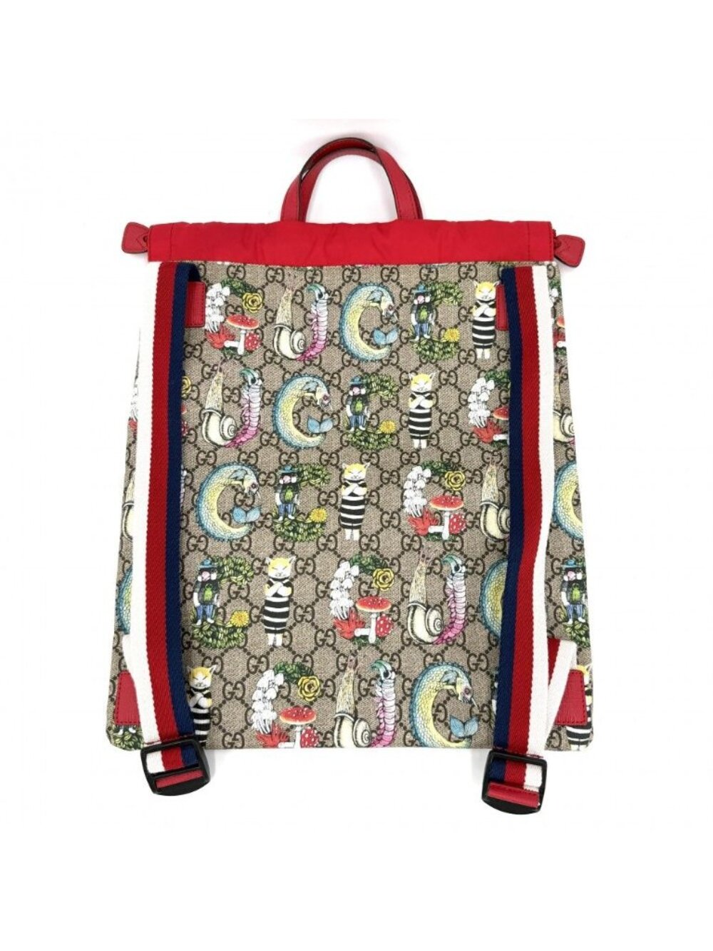 Gucci Backpack Yuko Higuchi Collaboration Children GG Supreme Canvas Leather - Picture 2 of 6